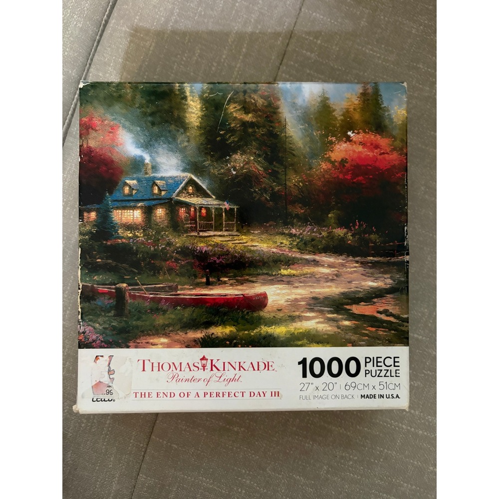Thomas Kinkade The End of a Perfect Day III 1000 Piece Jigsaw Puzzle Ceaco